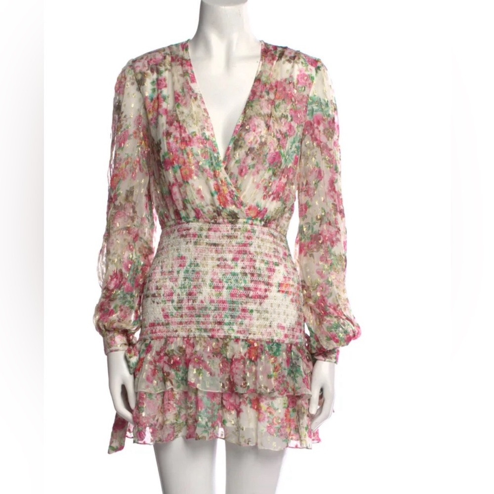 Rococo Sand Multicolor Floral Long Sleeve Dress